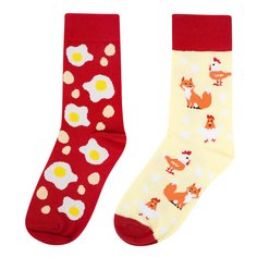 Носки женские Kawaii Factory Лисоньки и курочки разноцветные 35-39