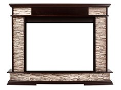 Портал из камня для камина Electrolux Scala 26/30 сланец бурый/тёмный дуб