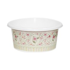 Таз VIOLET 10,0л круглый с декором Чайная роза