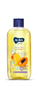 Гель для душа AURA FAMILY Манго и папайя 400мл