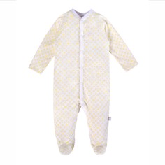 Комбинезон детский Мамуляндия 21-16008 Лимон, Интерлок, 74, Белый/Желтый