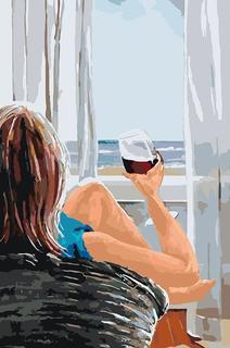 Картина по номерам Живопись по Номерам Бокал красного вина, 40x60