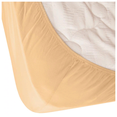 Простыня на резинке Melange collection (персик,160*200) Агава