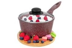 Ковш 1,5 л Elan Gallery ГАРМОНИЯ ВКУСА Рубин с крышкой D18, с несъёмной ручкой