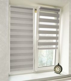 Рулонная штора Delfa Масо 48x160 серый