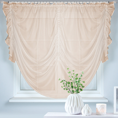 Шторы для кухни Nivasan "Юлиана", персик