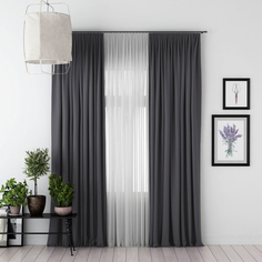 Классические шторы Eleganta Mya цвет: серый