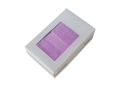 Махровое полотенце подарочное в коробке, 70х130, сиреневый, Ундина, УП-025-08к Aisha