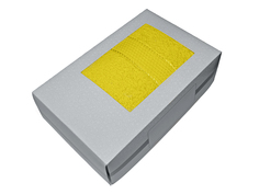 Махровое полотенце желтый 70*140-100% хлопок, в коробке УзТ-ПМ-114-08-21к Aisha