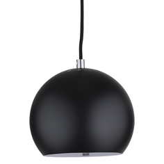 Лампа подвесная ball, черная матовая, черный шнур Frandsen
