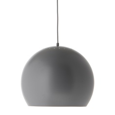 Лампа подвесная ball, d40 см, серая матовая, серый шнур Frandsen
