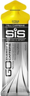 Гель углеводный с кофеином 75 мг SIS Go PLUS Caffeine Gel, Цитрус, 60 мл Science in S