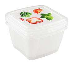 Набор контейнеров для хранения продуктов BYTPLAST Fresco 11133 Прозрачный Бытпласт