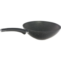 Сковорода wok (классическая) 280/95мм с ручкой АП (темный мрамор) СВКМТ280а Мечта