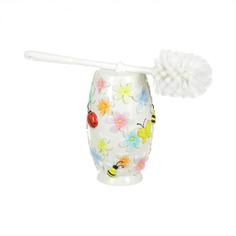Ершик для унитаза PRIMANOVA, Bugs In Bloom, 10,5х9,5х19,5 см