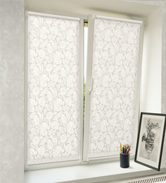 Рулонная штора DELFA MINI Роза белая СРШ-01М 276 62x170 см