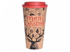 Стакан с крышкой Merry Xmas 500мл ОГОГО Обстановочка!