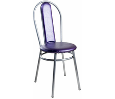 Стул для кафе и ресторанов Экспресс офис Венский Искусственная кожа фиолетовая