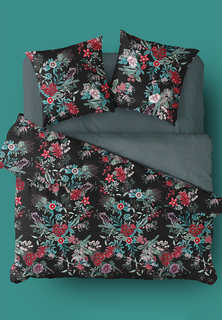 Постельное Белье Евро Перкаль "Mia Cara" (70х70) Цветочный фейерверк Тейковский ХБК