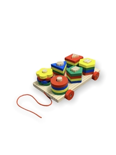 Сортер MUQIY геометрические фигуры Каталка сортер Методика Монтессори 305-304