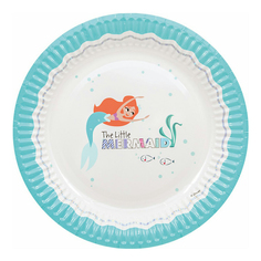 Тарелки одноразовые Procos Ariel Under The Sea Металлик 23 см 8 шт