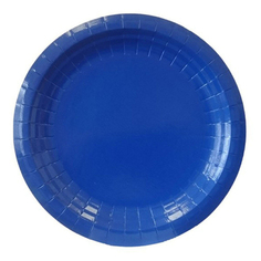 Тарелки одноразовые Vitto Синие бумажные 230 мм 6 шт