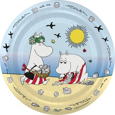Тарелки одноразовые Moomin картонные 20 см 6 шт