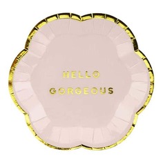 Тарелки одноразовые PartyDeco Yummy бумажные розовые d 13 см 6 шт