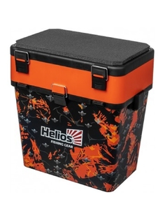 Рыболовный ящик Helios Shark черный/оранжевый 39х26х40 см