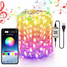 световая гирлянда новогодняя WOWMarket USB 10 м 210 режимов