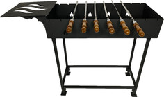 Мангал Grand Fire Premium 80 см (GFP-80) со столиком и шампурами (6 шт.)