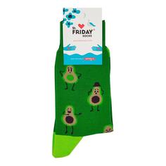 Носки St.Friday Socks Настроение авокадо, унисекс, зеленые, 42-46 размер