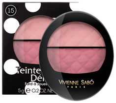 Румяна Vivienne Sabo Teinte Delicate 15 Cияющий розовый. Нежый светлый и темный 5 г