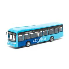 Городской автобус Bburago Long City Bus, Синий, 1:43