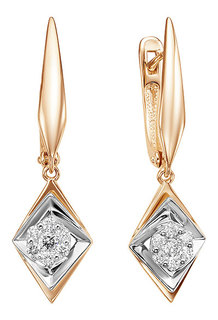 Серьги из красного золота с бриллиантом Империал S0835-120 Imperial