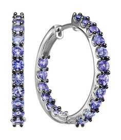 Серьги из белого золота с танзанитом Империал S0759-208 Imperial