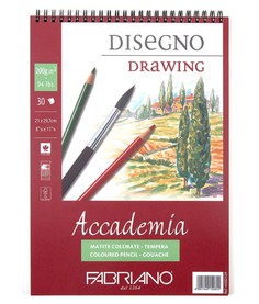 Блокнот для эскизов на спирали Fabriano "Accademia" А4 30 л 200 г