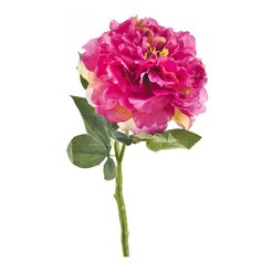 Цветок искусственный Gloria Garden Пион фиолетовый-красный на ножке 62 см