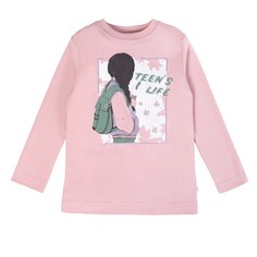 Лонгслив детский Мамуляндия 21-908 Принт, Интерлок, 146, Розовый
