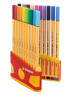 Набор ручек капиллярных STABILO point 88, 20 ручек