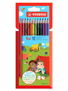 Набор цветных карандашей Trio, 12 цветов Stabilo