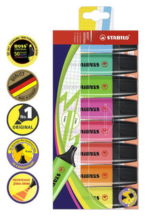 Набор маркеров-текстовыделителей Stabilo Boss Original, 8 цветов