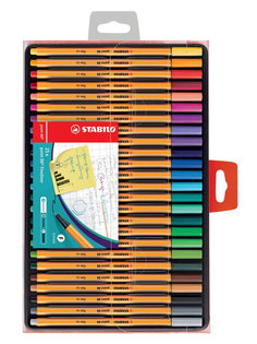 Набор ручек капиллярных STABILO point 88, 25 ручек