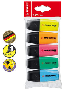 Набор текстовыделителей STABILO BOSS MINI, 5шт
