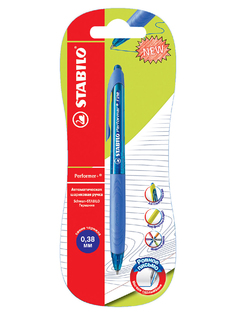 Ручка шариковая Stabilo Performer+ синяя