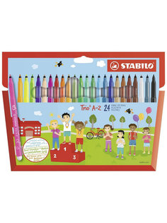 ФЛОМАСТЕРЫ "СТАБИЛО" Трио 24цв. арт. 378/1-24-03 Stabilo