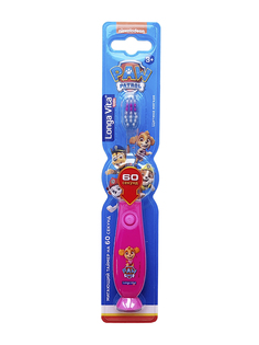 Зубная щетка детская Paw Patrol Longa Vita мигающий таймер розовый F-20AP
