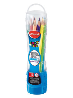 Карандаши цветные COLORPEPS треугольные 12 цветов MAPED