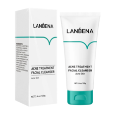 Очищающая пенка для лечения акне с олигопептидами Lanbena Treatment Facial Cleanser