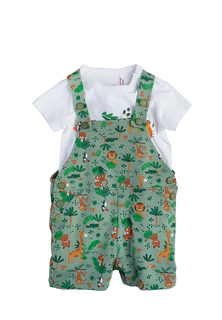 Комплект одежды для новорожденных Kari baby SS20B09300812 белый/зеленый р.74